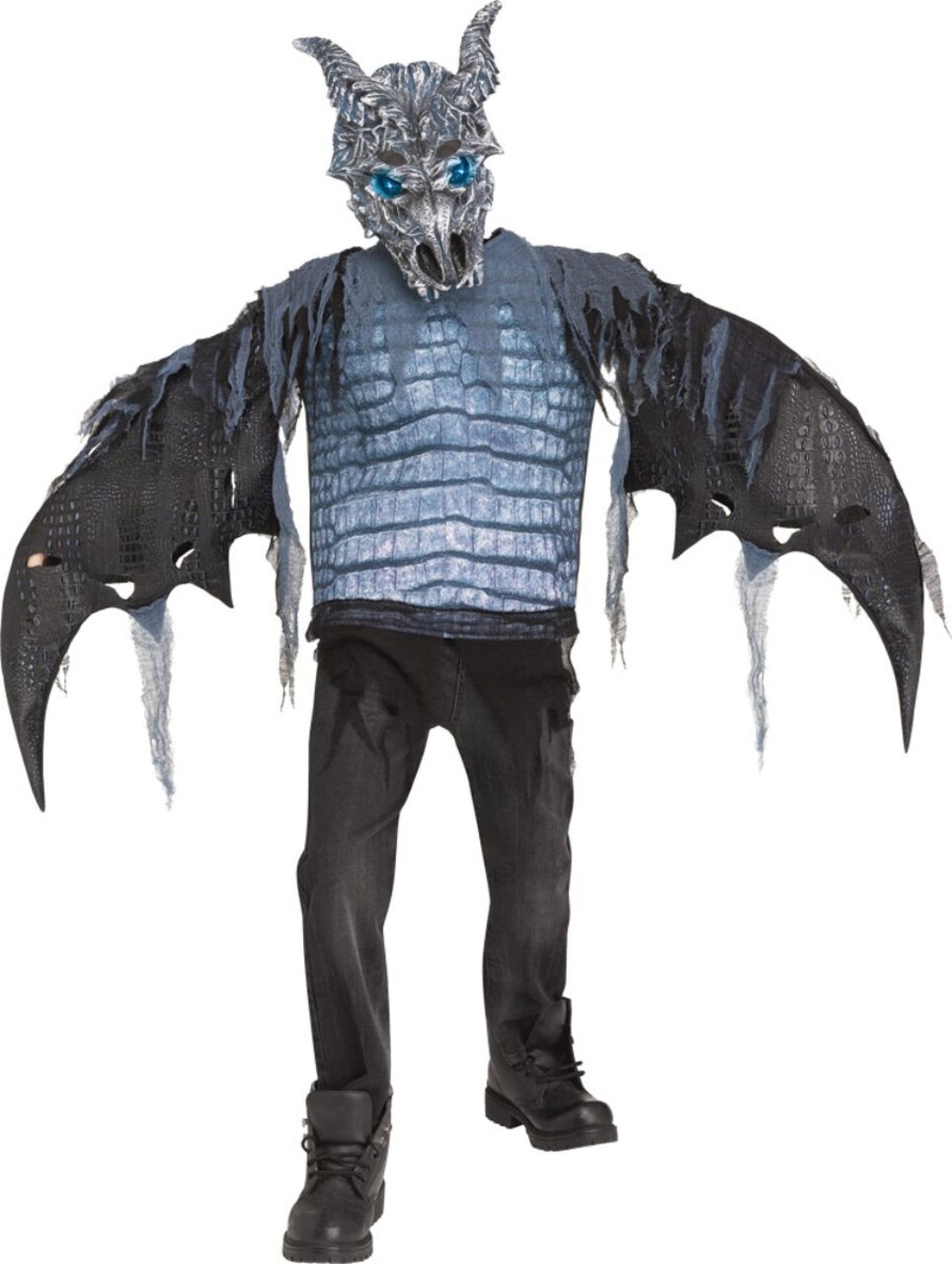 The Costume Center Black and Blue Ice Dragon Unisex Child Halloween Costume - Medium